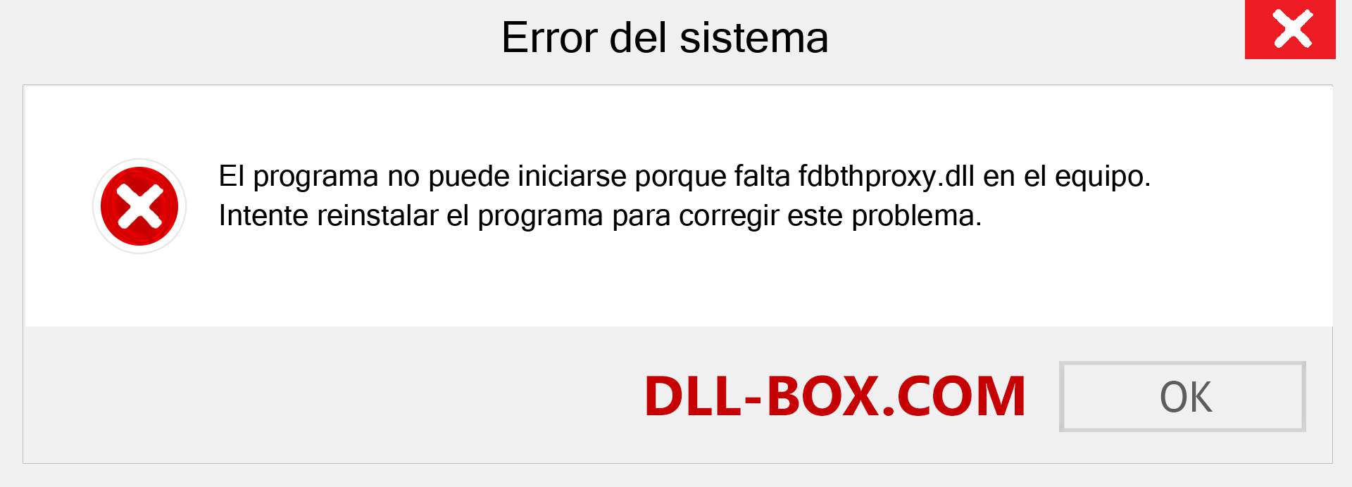 ¿Falta el archivo fdbthproxy.dll ?. Descargar para Windows 7, 8, 10 - Corregir fdbthproxy dll Missing Error en Windows, fotos, imágenes